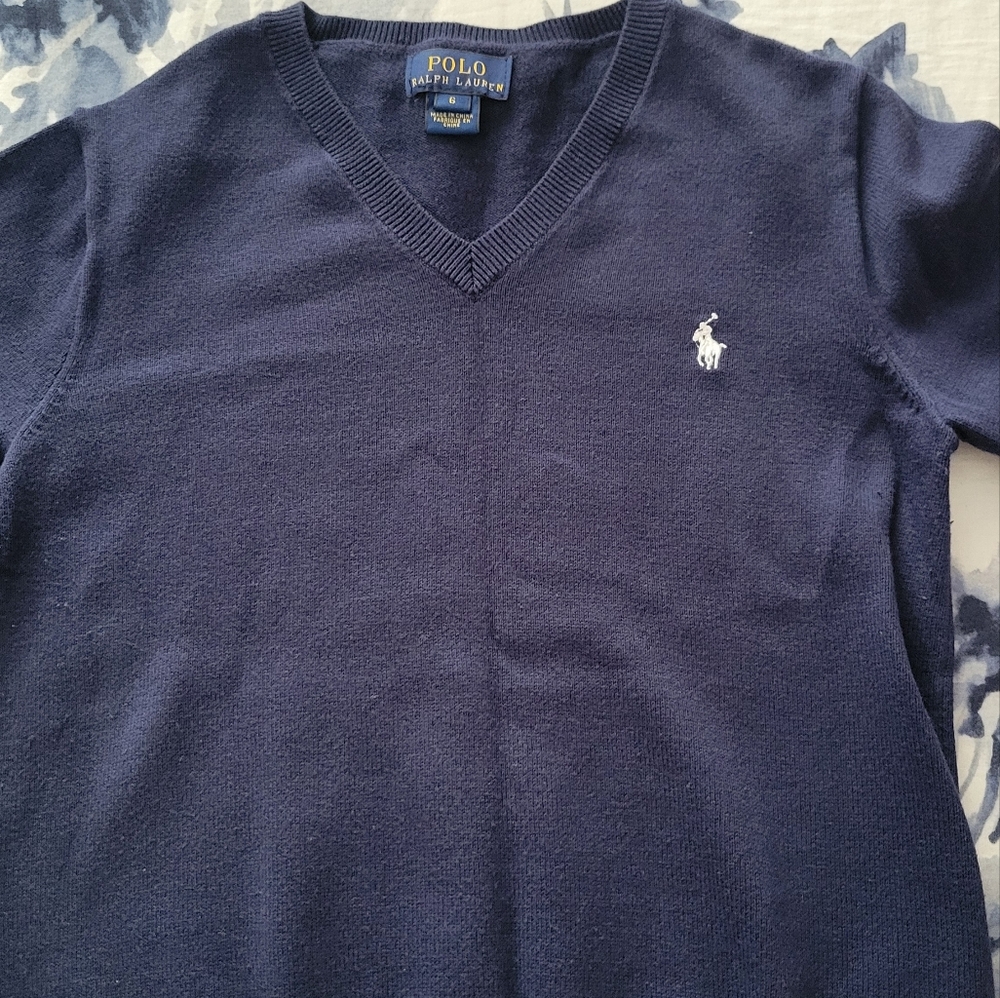 Polo by Ralph Lauren Navy Blue Kids Sweater